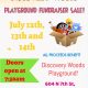 Discovery Woods School playground fundraiser sale